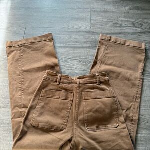EVERLANE Wide Leg Khaki Pants